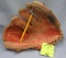 Vintage leather baseball glove