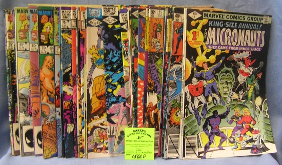 Vintage Marvel Micronauts comic books