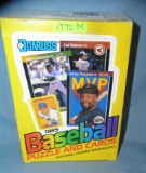 Box of 1989 Donruss wax pack baseball cards