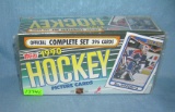 Box of vintage Topps hockey cards