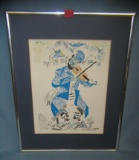 Marc Chagall print of Fiddler on the Roof