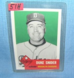 Duke Snider retro style baseball card