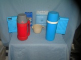 Group of vintage picnic items