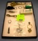 Collection of vintage key chains and holders