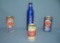 Group of vintage beer and soda cans