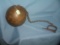 Antique style heavy ball and chain movie prop