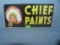 Chief Paints License plate size wall or car advertising sign