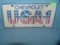 Chevrolet USA License plate size wall or car sign