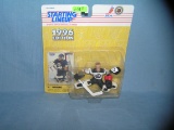 Vintage Dominick Hasak hockey sports figure and card