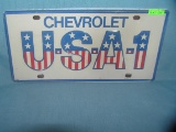 Chevrolet USA License plate size wall or car sign