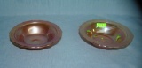 Pair of Carnival glass bowls