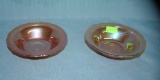 Pair of Carnival glass bowls