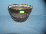 earthenware rough glazes flower pot