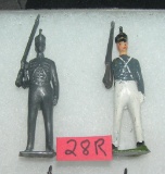 Pair of vintage hand painted soldiers