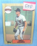 Will Clark rookie baseball card