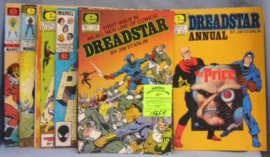 Large collection of Dreadstar comic books
