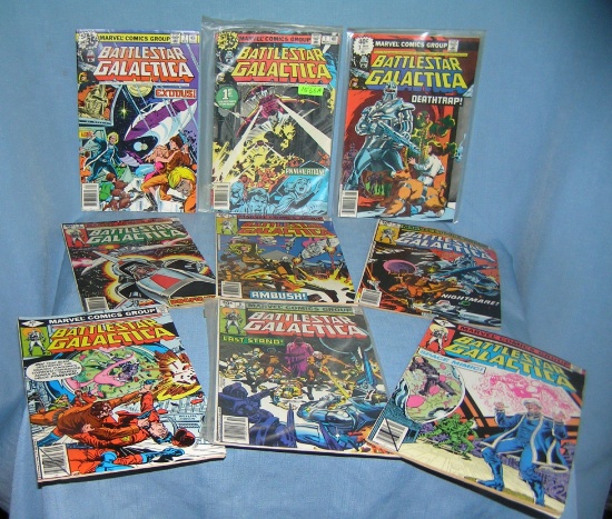 Vintage Marvel Battlestar Gallactica comic books