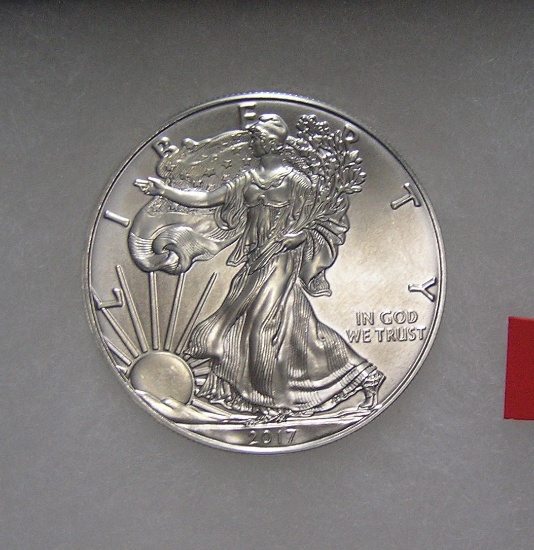 Walking Liberty silver eagle fine silver $1.00 coin