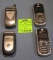 Group of modern cell phones