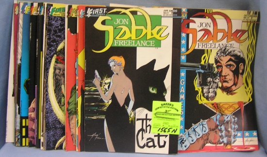 Large collection of vintage Sable comic books