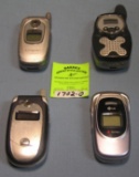 Group of modern cell phones