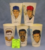 Group of early baseball all star cups