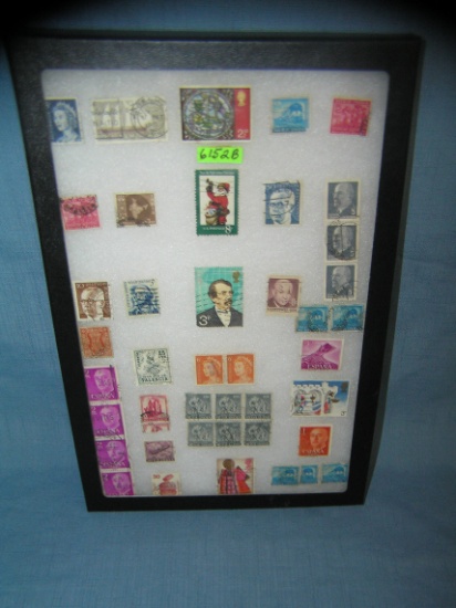 Collection of world wide postage stamps