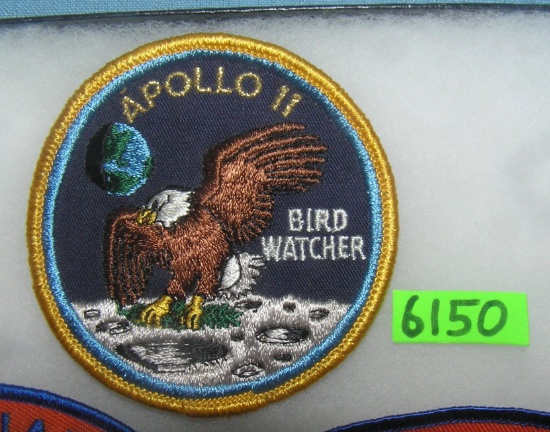 Vintage Apollo 11 hand embroidered space patch