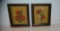 Oil on camvas oak framed paintings signed J. Koji