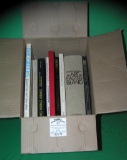 Large box full of vintage estate books