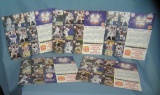 NY Yankee's uncut baseball card sheet