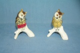 Pair of vintage owl figurines by Goebel circa 1950's