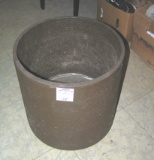 Modern planter on a wheeled base