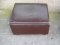 Large leatherette ottoman with storage