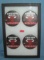 Group of Chicago Bulls basketball pin back buttons