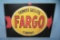 Fargo gas and oil company retro style advertising sign