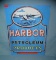 Harbor petroleum products retro style advertising sign