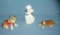 Group of 3 vintage dog figurines by Goebel
