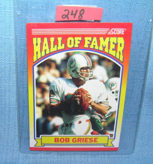 Bob Griese vintage Hall of Famer football card