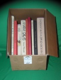 Large box full of vintage estate books