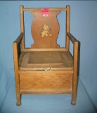 Antique child's potty chair