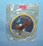 Rare Apollo 11 large first man on the moon landing patch