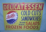 Pepsi Cola Delicatessen retro style advertising sign