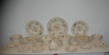 Large 27 piece country French dinnerware set