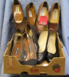 Box of vintage ladies shoes