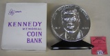John F Kennedy Bicentennial coin bank