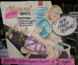Marvel Bicycles advertising store display