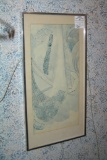 Vintage framed print