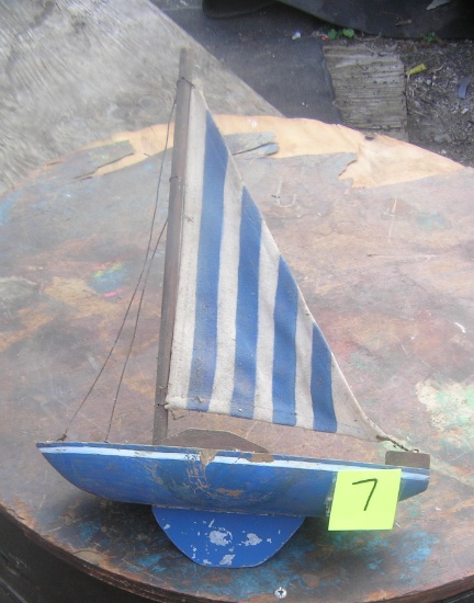 Antique pond boat