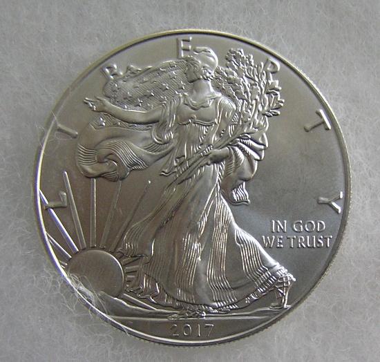 Walking Liberty silver eagle 1 troy ounce fine silver coin